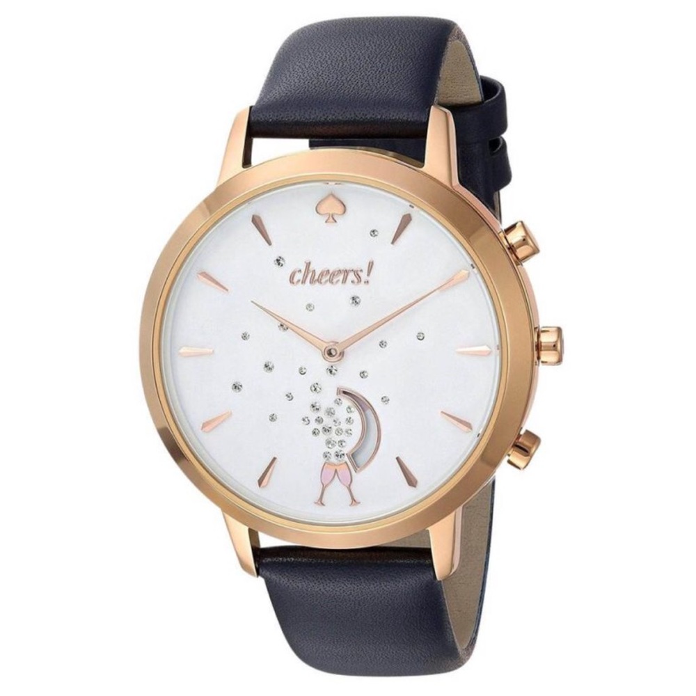 Kate Spade Grand Navy Smart Hybrid champagne Watch - Picture 3 of 8